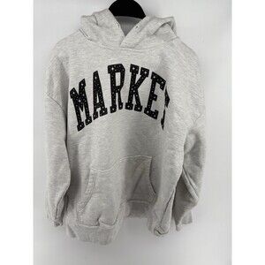 Market Pullover sweater Hoodie Gray Size XL